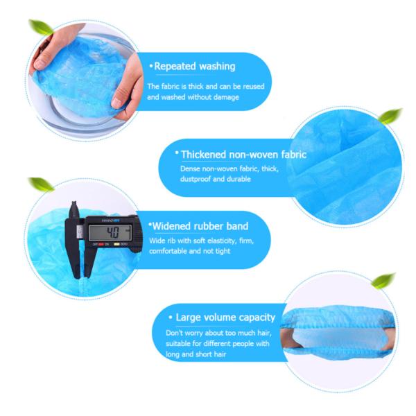 EO Disinfecting Nonwoven Medical Disposable Head Cap For Nurse