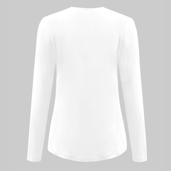 Custom Wholesale White 180 GSM Long Sleeve T-Shirt and Crop Top Tee for Unisex Wear