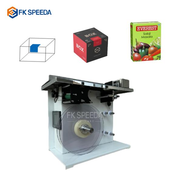 FK Semi Automatic Manual Right Angle Corner Sticker Labeling Machine for Design Needs