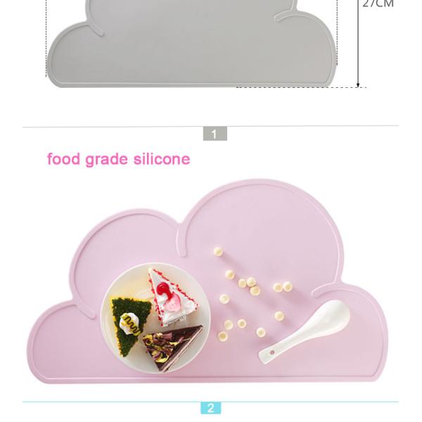 Foldable Baby Feeding Silicone High Chair Placemat BPA Free Heat Resistant