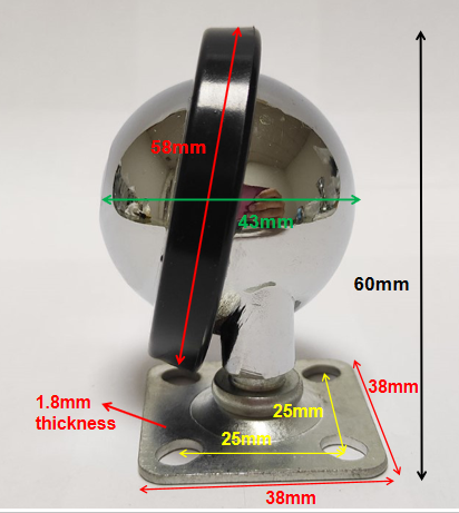 Metal Caster Furniture Wheels
