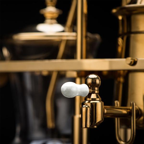 Lámpara de alcohol de oro de acero inoxidable Sifón Sifón Espresso Cafetera Cafetera