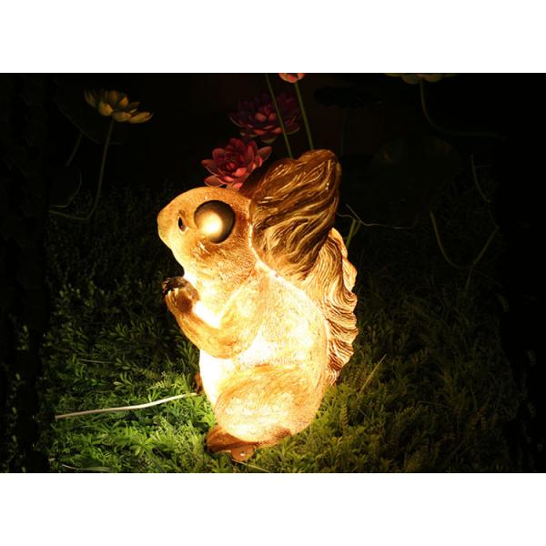 LED Squirrel Modeling Lights Resin Landscape Translucent Animal Outdoor Waterproof Park Landscape Lamp