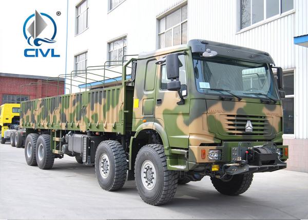 WITH ISO CCC APPROVAL All Wheel Heavy Equipment Trucks 8x8 371hp EuroII 50t Sinotruk HOWO  Brand