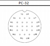 PC32TB-PLUG PC Series Russian Standard Threaded Circular Connector 32 Pin Plug Connector