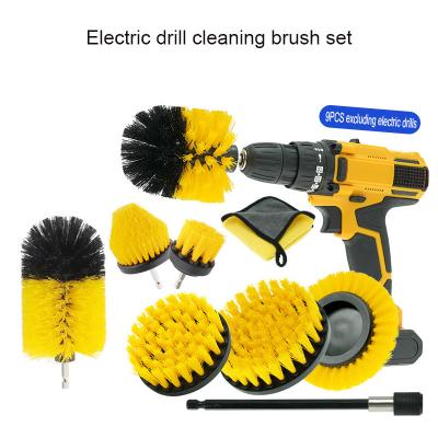 9 Pcs Car Wheel Cleaner Drill Power Scrubber Brush Set Car Cleaning