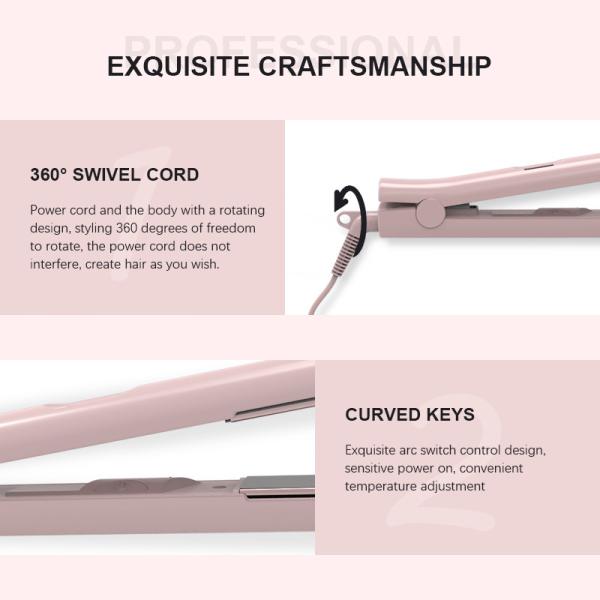 Ceramic Tourmaline Nano Hair Straightener , Hotel Hot Tools Flat Iron 35W