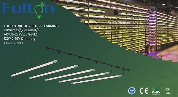 La prenda impermeable T8P LED interior crece ligera con espectro de encargo