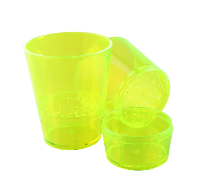 Double Wall BPA Free Plastic Whiskey Glass Unique Shape Shatterproof 250ml Home Use