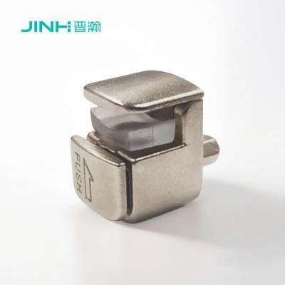 Nickel Plated Square Metal Glass Clips For 3-9mm Thickness Glass For 3-9mm Thickness Glass In Zinc Alloy