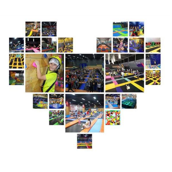 332 M2 Indoor Trampoline Park Kid Ninja Warrior Obstacle Course/ Adults Indoor Playground