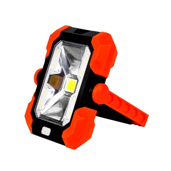 USB LED Solar Light Portable Outdoor Solar Work Light Flood Light Camping Lantern with Built-in Rechargeable Lithium Battery