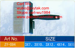 Natural bristle Chinese bristle synthetic mix shed fence ceiling wall paint brush wood plastic handle 5 inch WB-022