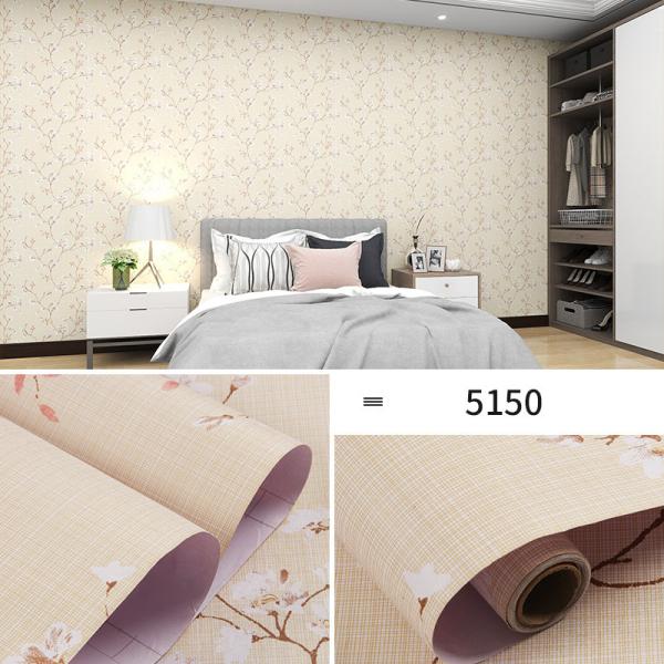 Adhensive Installation Purple 3D Wallpaper for Bedroom Walls PVC Living Room Wallpaper