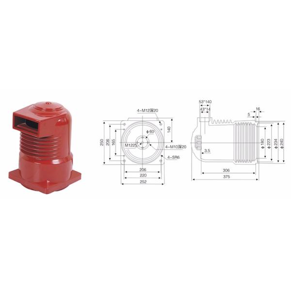 Коробка CCC изоляции 40.5KV 6300A высоковольтная аттестует