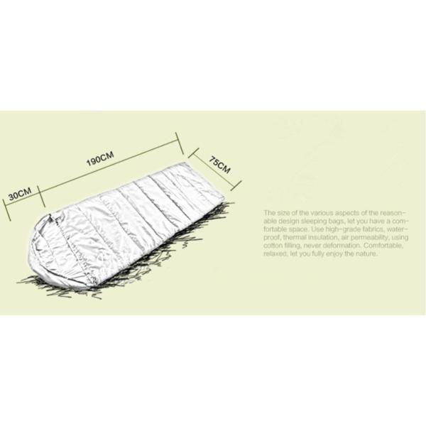 Компактный зеленый легкий рюкзак спальный мешок конверт сумка дизайн