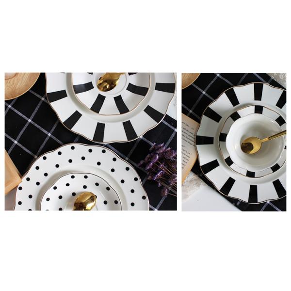 Деловые подарки По случаю Винтажные фарфоровые чашки и тарелки с золотой ручкой