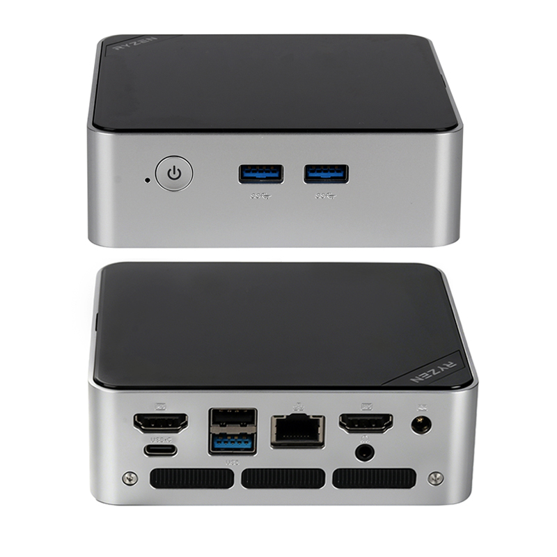 AMD Ryzen R3 4300U Processor Mini Pc With 1 RJ45 Gigabit Ethernet Port 2 HD-MI 1 Type-C For Home Entertainment Business Office And Gaming