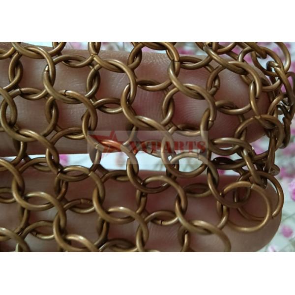 Fashion Interior Design Metal Ring Mesh Curtain By Hand Woven