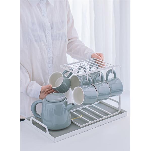 Порцелановый кофейный набор с современным дизайном чайник и милый чайник Капучино латте чашки