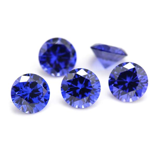 Оптовая торговля 3A цвет Cz камни Малый размер Круглый рез 0,8 мм до 3 мм Свободный драгоценный камень Синтетический кубический циркония для продажи