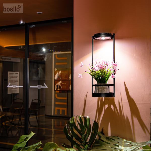 Solar Wall Lamps Solar Plant Stand Wall Lights Waterproof Solar Wall Lights for Balcony