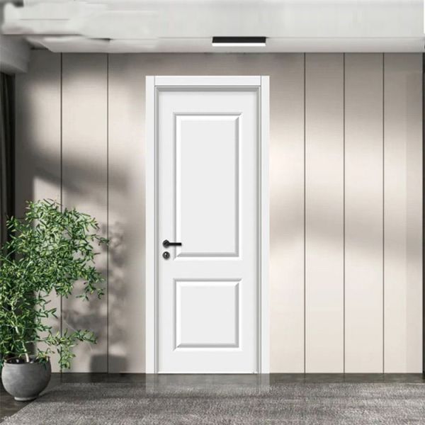 Contemporary Wooden Plywood Door Manual Open Modern Home Bedroom Doors