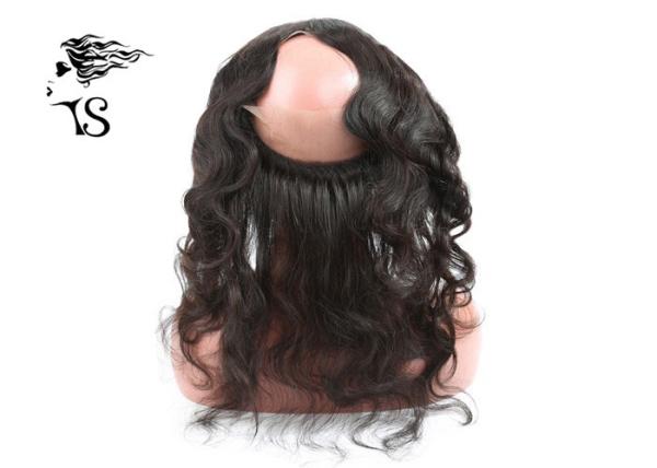 Natural 360 Lace Frontal Body Wave , 360 Lace Frontal Closure Unprocessed Human Hair