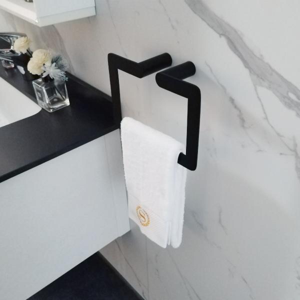 Стена держателя полотенца руки колец полотенца Bathroom черноты ODM установила