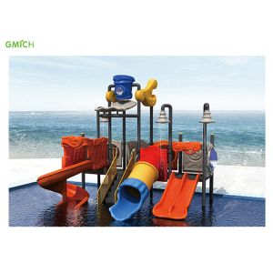 Colorful Combination Water Pool Slide Outdoor Swimming Water Playground For Kids