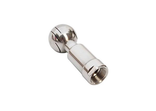 Female Thread Brewing Accessories / Sanitary Rotating Cip Spray Ball Round Shape Head