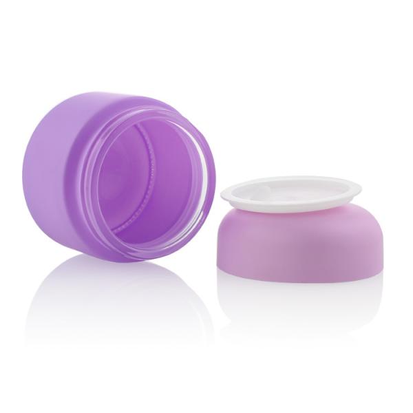 Cosmetic Packaging 15/20/30/50/100g Body Cream Matte Purple Cosmetic Cream Glass Jars