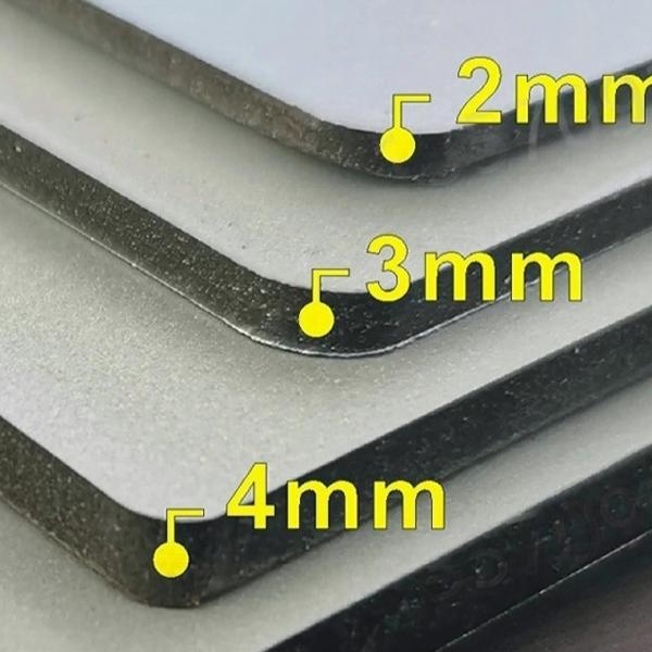 Grey Fireproof  PE Acp Paneling Aluminum Composite Panels For Building Exterior Walls And Interior Wall Paneling 4MM 1.22 X 2.44m
