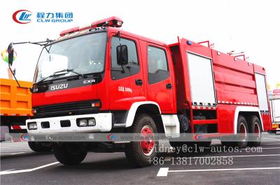 Caminhão da luta contra o incêndio da movimentação 10000L da mão esquerda de Isuzu Cxa 6X4