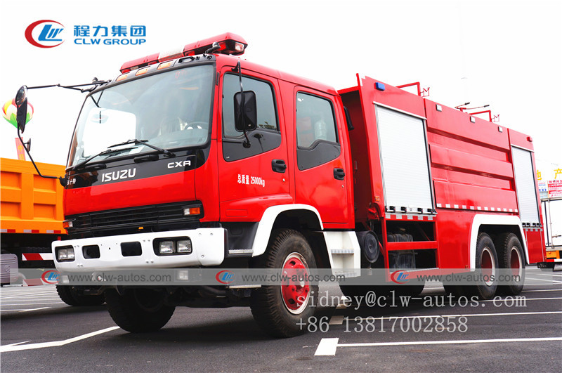 Тележка ручного привода 10000L Isuzu Cxa 6X4 левая противопожарная