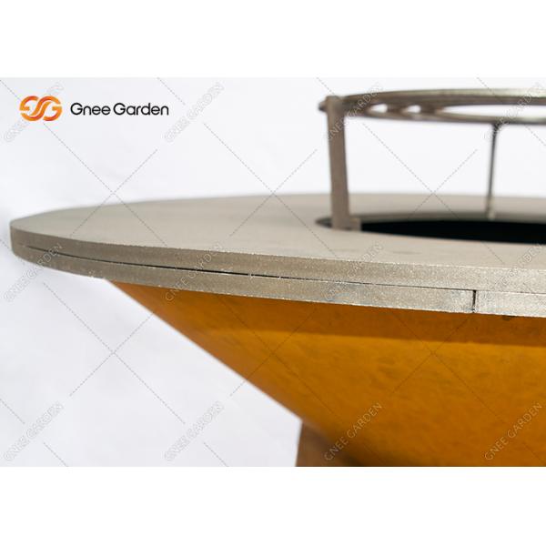 Таблицы ямы огня семьи Corten угля гриль барбекю Corten стальной на открытом воздухе стальной