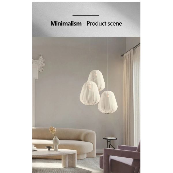 Nordic Designer Fabric Art Chandeliers Home Decor Retro Pendant Lamp (WH-VP-321)