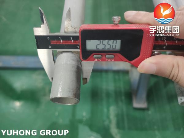 Tubo de intercambiador de calor sin costura de acero inoxidable ASTM A213 TP347