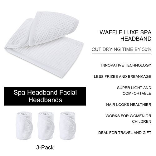 Custom high quality beauty salon headband cotton waffle weave spa makeup headband facial headband