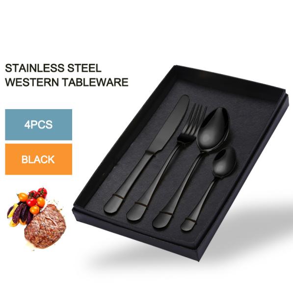 Set de talheres de aço inoxidável sustentável