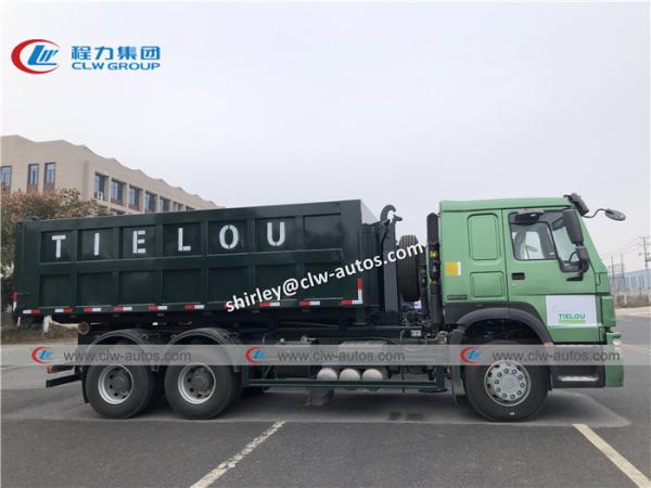Rolo de Sinotruk Howo 336hp 20m3 no rolo fora do caminhão de lixo
