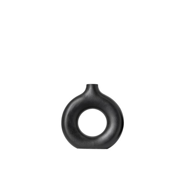 Sculptural Round Cut Out Vase for Shelf Styling