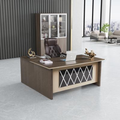 Mesa de escritório retro do estilo com material da madeira do MDF do armazenamento com o OEM lateral do armário