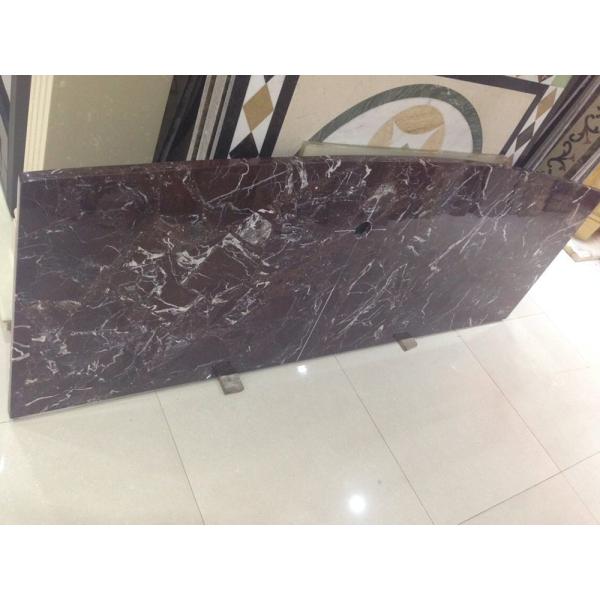 Natural Countertop Rosso Levanto Marble Slab Heat Resistant