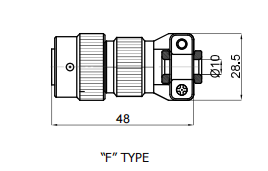 MS3116F-14-19S 19 Pin Circular Aviation Connector with 1500V Withstand Voltage and Aluminum Alloy Shell Female Plug