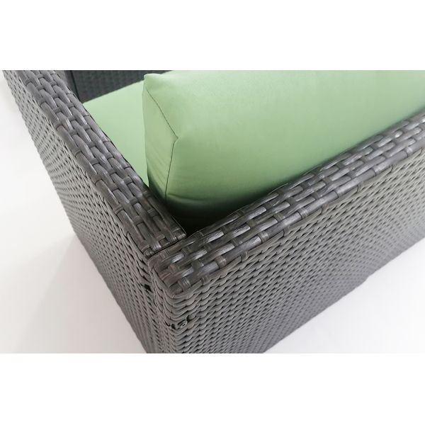 Mini Size Cheap Price Metal Frames High Quality Wicker Garden Furniture Set of 5 Sofas