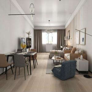 China Manufacturer Contemporary Apartment Bedroom Furniture Bed Wardrobe Desk