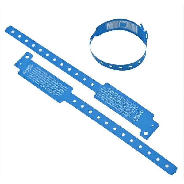 Anti-Lost Personalized PVC Vinyl Bracelets for Events and Festivals Set Rainbow