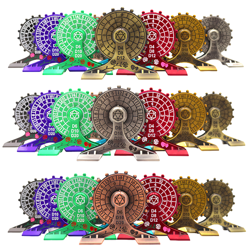 Premium Zinc Alloy Metal Ferris Wheel Dice Spinner with 7-in-1 Dice Functionality and High-Speed Silent Bearing
