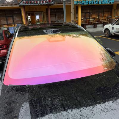 100% No Visual Distortion Ultra HD 1.22*15M High Hydrophobic Red EPU Windshield Protection Film WPF TPU Car Windshield PPF